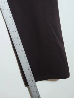 Lauren Ralph Lauren Brown Straight Leg Jeans Size 12 Petite thumbnail 7