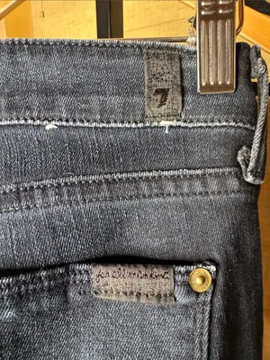7 For All Mankind Kimmie Bootcut Jeans High Waves Wash Size 27 thumbnail 8