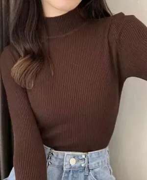 H&M Brown Cropped Sweater thumbnail 1