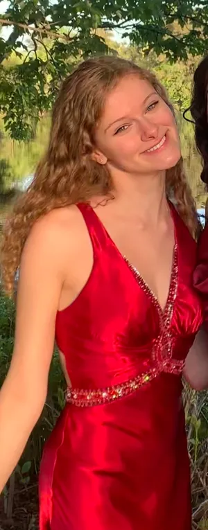 Faviana Red Satin Prom Dress thumbnail 10