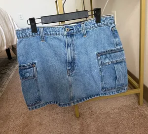 Abercrombie Cargo Jean Skirt thumbnail 1