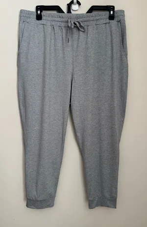 Quince Flowknit Mid-Rise Jogger Women’s XL Heather Gray Lounge Pants thumbnail 1