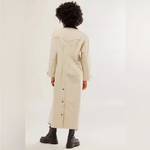 Free People Hunter Duster Maxi Cream Ivory Long Coat Size S thumbnail 3