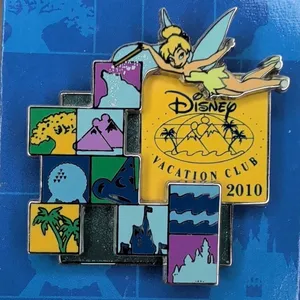 Disney parks DVC Disney Vacation Club Tinker Bell w/ Attractions trading pin LR thumbnail 1