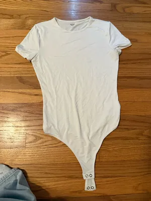 Express White Body Contour Bodysuit thumbnail 1