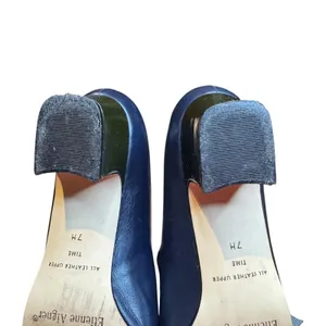 Etienne Aigner Time Shoes‎ Womens Size 7 Blue Leather Cap Toe Block Heel Pumps thumbnail 10
