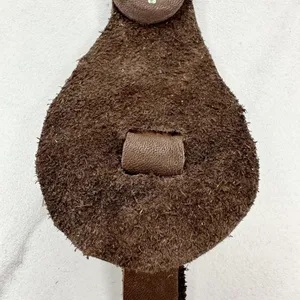 Soft Brown Leather Fringe Western Concho Rock Creek Idaho Boho Keychain Keyring thumbnail 10
