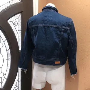 Abercrombie and Fitch blue denim jacket thumbnail 3