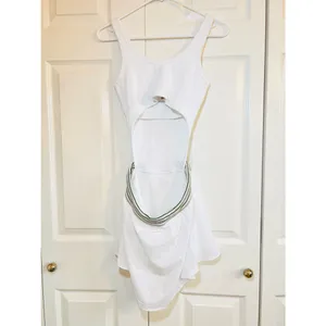 OFFLINE By Aerie White Ribbed Tank Top Cutout Tennis Skort Dress Size S thumbnail 3