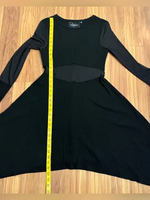 Killstar Ribbed Knit Dress with Thumbholes & Cutout Detail S thumbnail 10