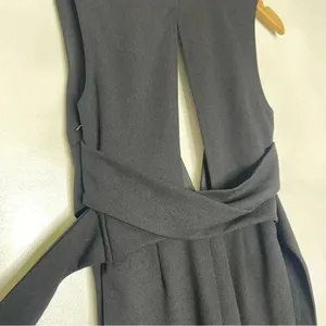 Lulus Make Memories Black Plunge Sleeveless Wide-Leg Jumpsuit Size Small thumbnail 4