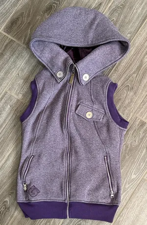 Burton Womens Dry Ride Purple lined Snowboard ski layering vest XS thumbnail 1