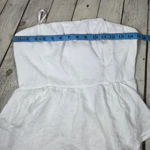 Lulus Truly Marvelous White Jacquard Strapless Tiered Midi Dress M thumbnail 10