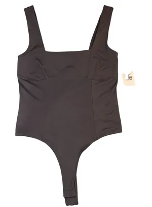 Charlotte Russe SWS Contour Leptard Bodysuit Gray Seamless Small thumbnail 1