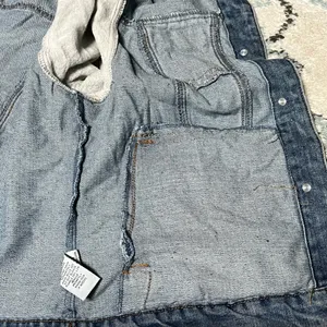L Ci Sono Blue Gray Polyester DenimJean Jacket Sweatshirt Autumn Casual Women’s thumbnail 8