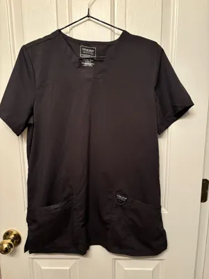 Cherokee Scrub Top in Pewter thumbnail 1