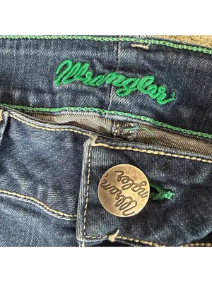 Wrangler Boot Cut Jeans Women Juniors 11/12x36 Embellished Cowgirl Western Rodeo thumbnail 3