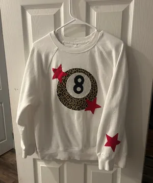 patchwork sweatshirt White thumbnail 1