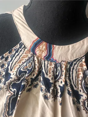Earthbound Trading Paisley Halter Sundress Flowy Mini Dress Size S thumbnail 4