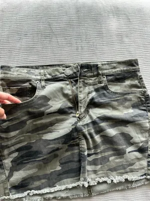 Express Camouflage Denim Mini Skirt thumbnail 3