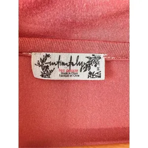 Free People Intimately‎ PJ Button Down Top Womens Pink Medium (T1) thumbnail 3