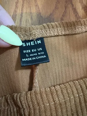 SheIn Women’s Corduroy Romper Overalls thumbnail 2