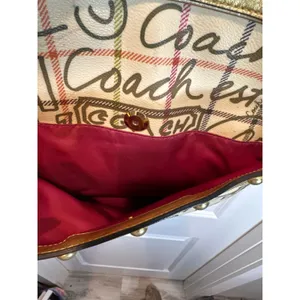 Coach Heritage Tattersall Poppy Graffiti/Pop-Art Tote thumbnail 5
