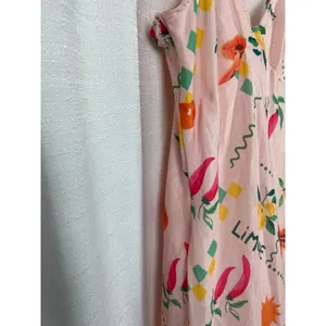 Petal&Pup Pink Fruit Print Frutti Tutti Maxi Slip Dress Sz.XL thumbnail 9