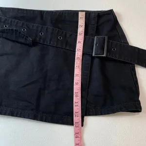 Princess Polly Size 6 Black Belted Wrap Mini Skort Y2K Utility Skirt thumbnail 6