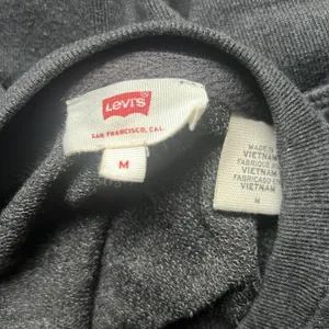 Levis Batwing Logo Graphic Sweatshirt Charcoal Heather Raglan Pullover Size M thumbnail 5
