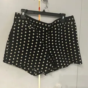 LOFT High Waist Black and White Polka Dot Shorts thumbnail 9