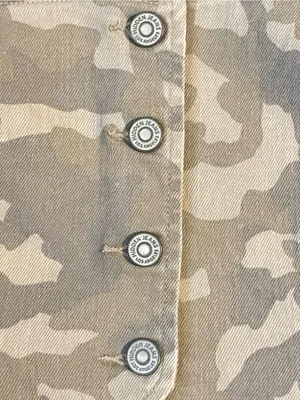 HIDDEN REBEL TAN CAMO BUTTON UP TANK Size M thumbnail 5