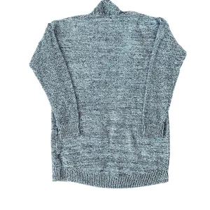 H&M Conscious Marled Black and White Knit Open Front Cardigan | S thumbnail 2