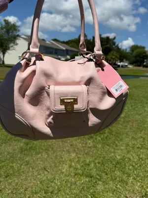 Juicy Couture Blush Pink Satchel Bag Heart Lock Y2K Purse thumbnail 3