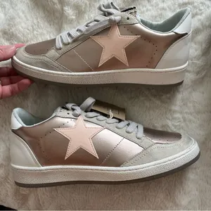 NEW Altar’d State Rose Gold Paz Star Sneakers Size 8.5 thumbnail 6