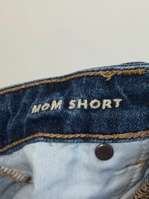 AE Mom Shorts Size 14 Denim Dark Wash Stretch American Eagle thumbnail 4