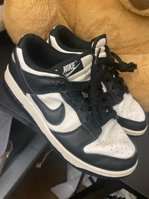 Nike Dunk Low Panda Shoes Size Womens 8.5 - Men’s 7.5 Black White thumbnail 1