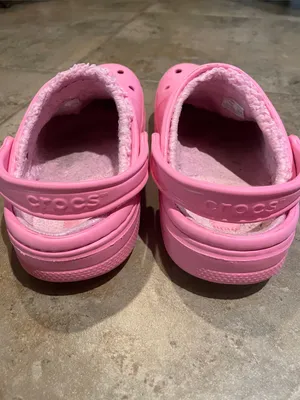 Crocs Baya Lined Clogs Pink Faux Fur Fleece Comfort Shoes Unisex W8 M6 thumbnail 5