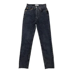 RE/DONE 90S High Rise Straight Leg Jeans in Stoned Noir Black Women's Size 24 thumbnail 5