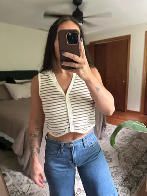 Cropped Tank Top White thumbnail 2