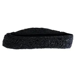 Vintage La Regale Black Beaded Evening Handbag thumbnail 9