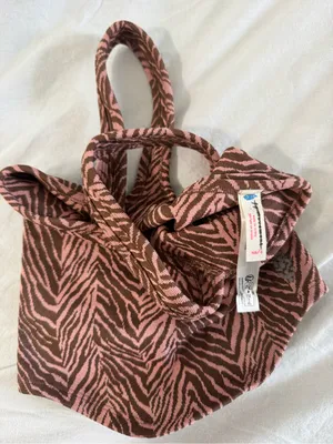Free People Movement Pink & Black Zebra Print Tank Top Flutter Kick NWOT thumbnail 4
