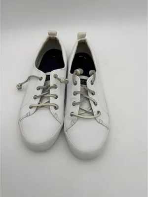 Sperry Woman’s 8.5 White Leather Casual Sneakers thumbnail 3