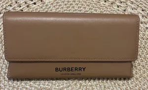 Burberry BrownLeather London Sunglasses CaseEyeglasses Authentic Luxury CaseOnly thumbnail 1