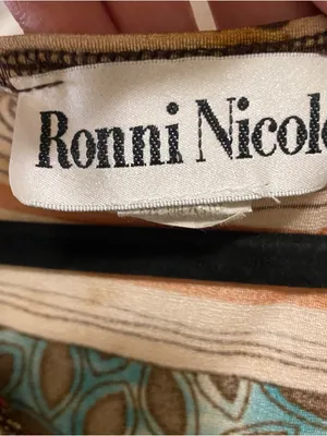 Ronni Nicole Vintage USA Womens Tank Top XL 46” Aztec Southwest Tribal Cowl Neck thumbnail 2