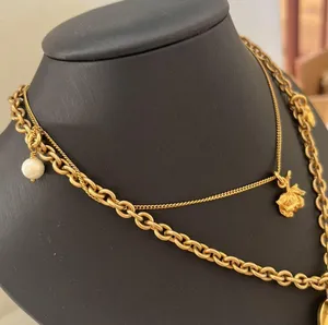 Juicy Couture | Double Layer Charm Necklace Gold Tone thumbnail 3