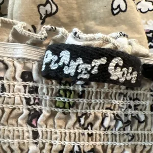 Planet Gold Maxi Skirt Medium Smocked Waist Paisley Cream‎ Pink Green thumbnail 3