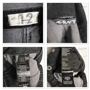 Free People We The Free CRVY Scandalous‎ Black Denim Coverall Jumpsuit Size 12 thumbnail 10