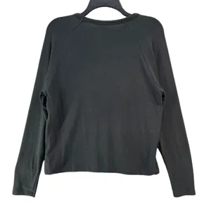 Wilfred Free Sweater Womens Small Black Long‎ Sleeve Pullover Crewneck Soft Top thumbnail 3