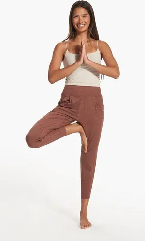 Vuori Lux At Ease Harem Pants in Hazelnut Heather PLEASE READ thumbnail 1